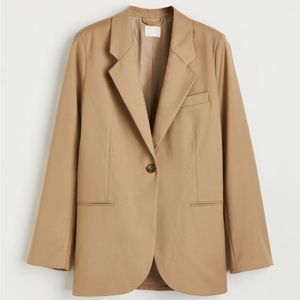Tan Single-breasted Jacket